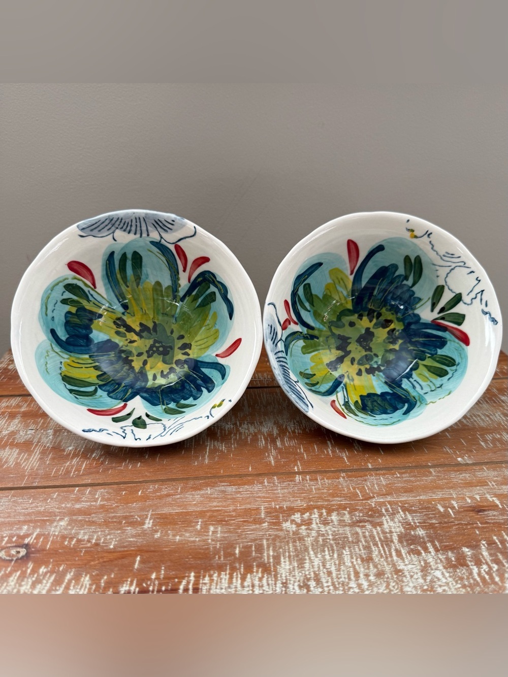 Anthropologie Estudio Flores Sissinghurst Castle Bowls Set of 2
